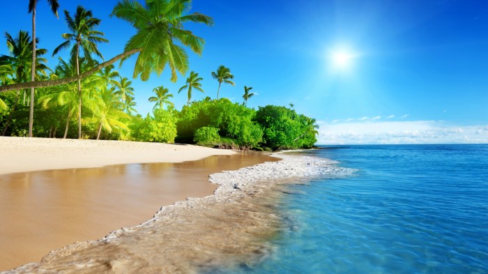 Beach sea tropical holiday calm wallpaper sunny background day hd full 1080p fhd